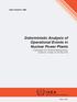 IAEA-TECDOC-1550 Deterministic Analysis of Operational Events in Nuclear Power Plants