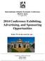 2014 Conference Exhibiting, Advertising, and Sponsoring Opportunities