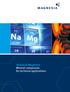 Technical Magnesia Mineral compounds for technical applications