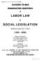 LABOR LAW SOCIAL LEGISLATION