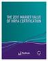 THE 2017 MARKET VALUE OF HRPA CERTIFICATION