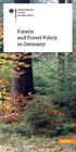Forests and Forest Policy in Germany