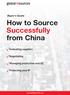 How to Source Successfully from China