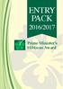 ENTRY PACK 2016/2017. Prime Minister s. Hibiscus Award