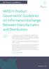 MiFID II Product Governance: Guidelines on Information Exchange Between Manufacturers and Distributors