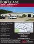FOR LEASE. 215 HILL BRADY NORTH Battle Creek, Michigan PROPERTY FEATURES FOR DETAILS CONTACT JEFF BUCKLER. 191,099 SF Total. 14,000 Sf Office in Two