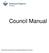 Council Manual. Published by Association of Professional Engineers of Ontario
