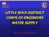 LITTLE ROCK DISTRICT CORPS OF ENGINEERS WATER SUPPLY
