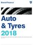 Auto & Tyres 2018 The annual report on the world s most valuable automobile, auto component & tyre brands March 2018