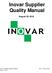Inovar Supplier Quality Manual August 29, 2016