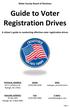 Guide to Voter Registration Drives