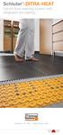 Schluter -DITRA-HEAT. Electric floor warming system with integrated uncoupling