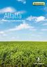 Alfalfa PRODUCTION GUIDELINES