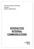 INTERACTIVE INTERNAL COMMUNICATIONS