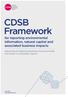 CDSB Framework for reporting environmental information, natural capital and associated business impacts