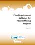 Plan Requirement Guidance for Quartz Mining Projects