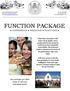 FUNCTION PACKAGE CONFERENCE WEDDINGS FUNCTIONS