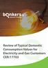 Review of Typical Domestic Consumption Values for Electricity and Gas Customers CER/17703