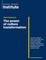 The power of culture transformation