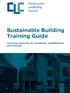Sustainable Building Training Guide Learning outcomes for standards, qualifications and training