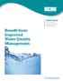 WHITE PAPER. Water Quality. Management for the Plastics Industry. Benefit from Improved. Water Quality. Management.