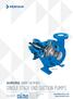 SINGLE STAGE END SUCTION PUMPS AURORA Series.  Distributed By: Model 3804