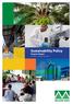 Sustainability Policy Progress Report