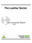 The Leather Sector... Environmental Report