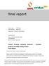 Project Scoping (Integrity Assured Certified Organic and MSA Supply Chain) Final Report