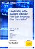 Leadership in the Banking Industry: How does leadership drive brand value?