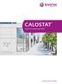 CALOSTAT. Technical Information Evonik. Power to create.