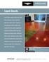 Liquid Dazzle. Create brilliant metallic effects with Liquid. Dazzle, Westcoat s premier decorative. epoxy floor coating system.