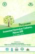 Programme. International Horticulture Conference, Pakistan 2018