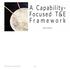 A Capability- Focused T&E Framework. Steven Hutchison