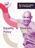 Equality & Diversity Policy