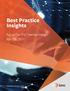 Best Practice Insights. Focus On: ITIL Service Design