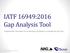 IATF 16949:2016 Gap Analysis Tool