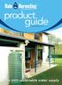 product guide USA EDITION 2013 Your own sustainable water supply