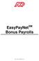 EasyPayNet SM Bonus Payrolls