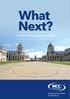 What Next? University Progressions 2018