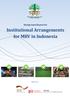 Background Report for. Institutional Arrangements for MRV in Indonesia