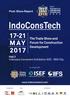 IndoConsTech. The Trade Show and Forum for Construction Development. Post-Show Report. Hall 3 Indonesia Convention Exhibition (ICE) - BSD City