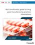 Risk classification guide for drug good manufacturing practices observations GUI-0023