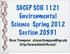 SGCEP SCIE 1121 Environmental Science Spring 2012 Section 20531