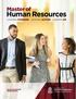 Master of LEADING THINKING LEADING ACTION LEADING HR. Human Resources. moore.sc.edu/mhr #MooreSchool