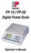FP-15 / FP-30. Digital Postal Scale. Operator s Manual