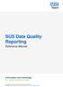 SUS Data Quality Reporting Reference Manual