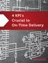4 KPI s Crucial to On-Time Delivery