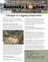 Kentucky L gjam. Changes in Logging Inspections. In this Issue... The