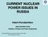 CURRENT NUCLEAR POWER ISSUES IN RUSSIA